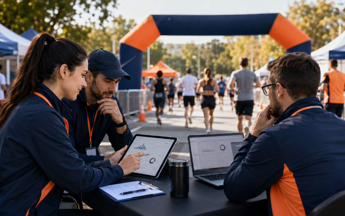 Painel do Run Mania para organizar eventos esportivos