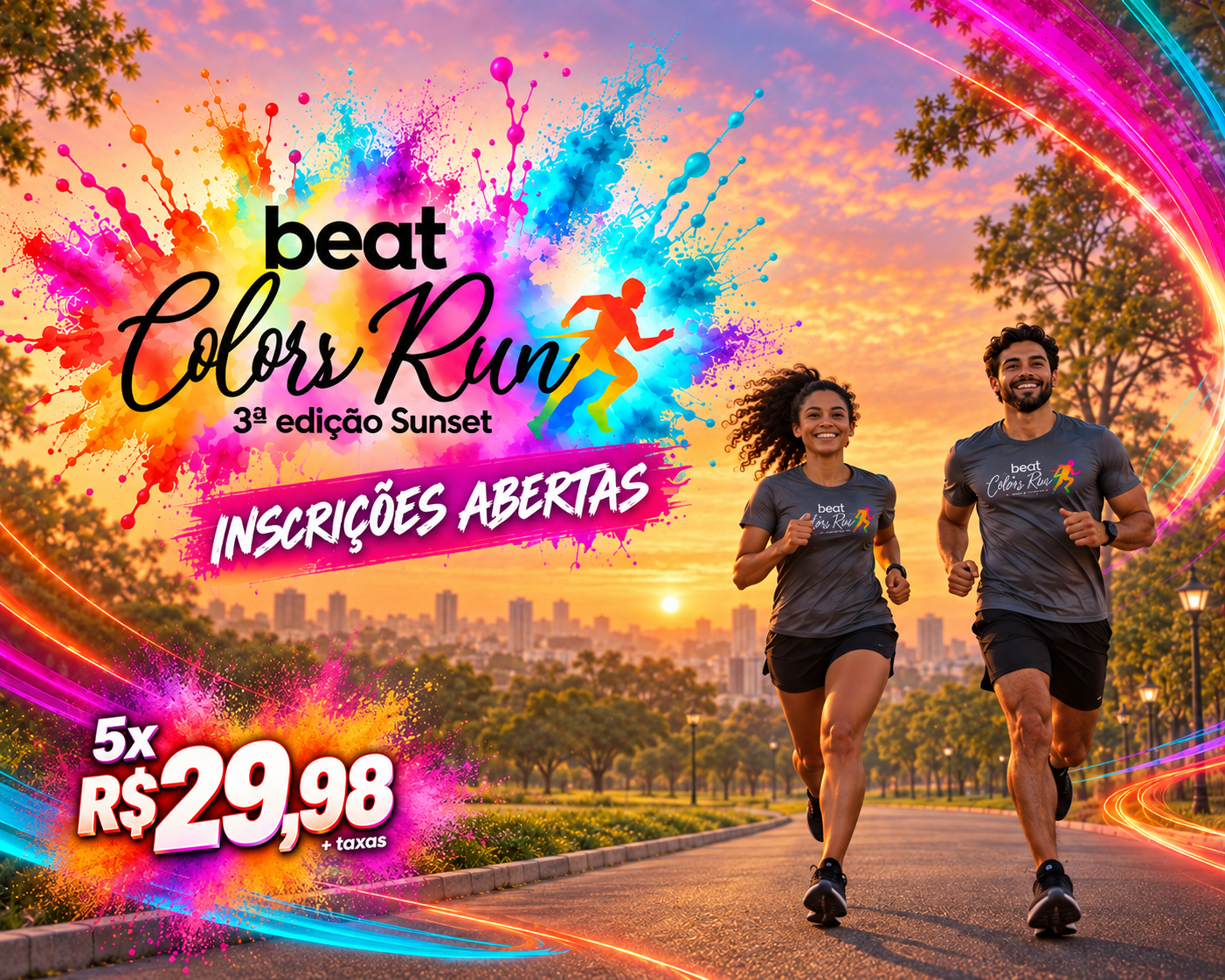 Beat Colors Run 3ª Edição Sunset