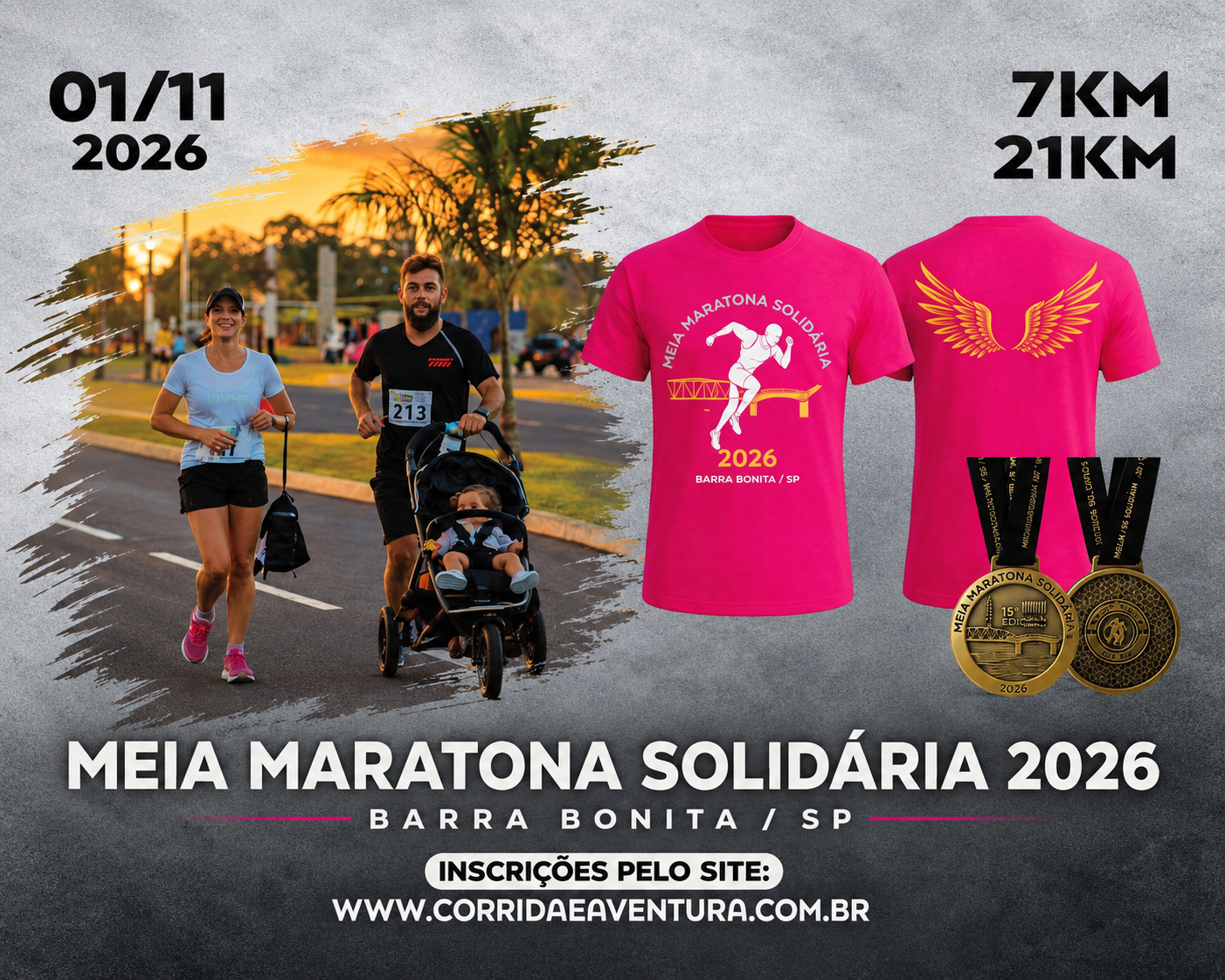 MEIA MARATONA SOLIDÁRIA BARRA BONITA 2026