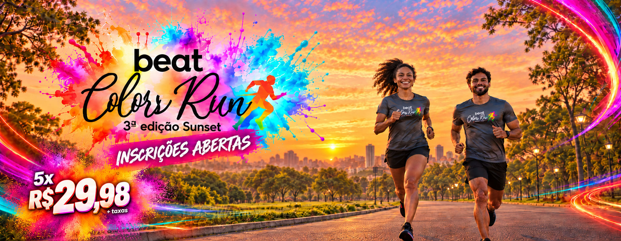 Imagem de capa do evento Beat Colors Run 3ª Edição Sunset