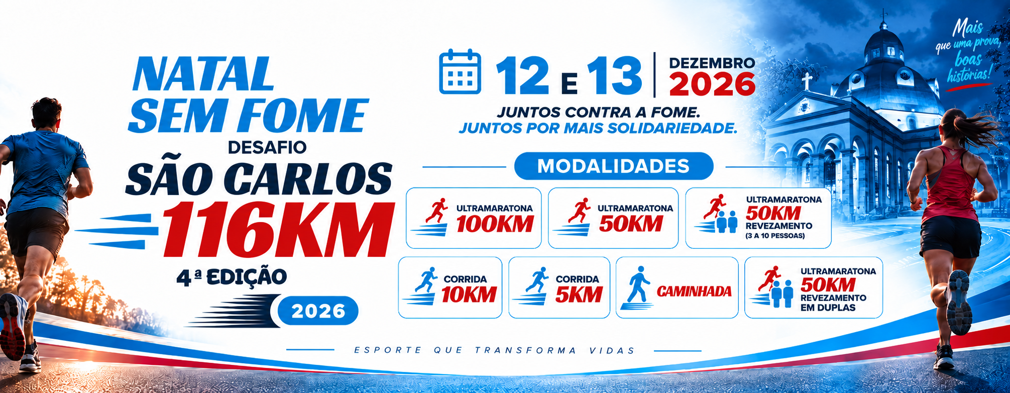 Imagem de capa do evento Corrida Natal Sem Fome São Carlos 116 Km – 4ª Edição